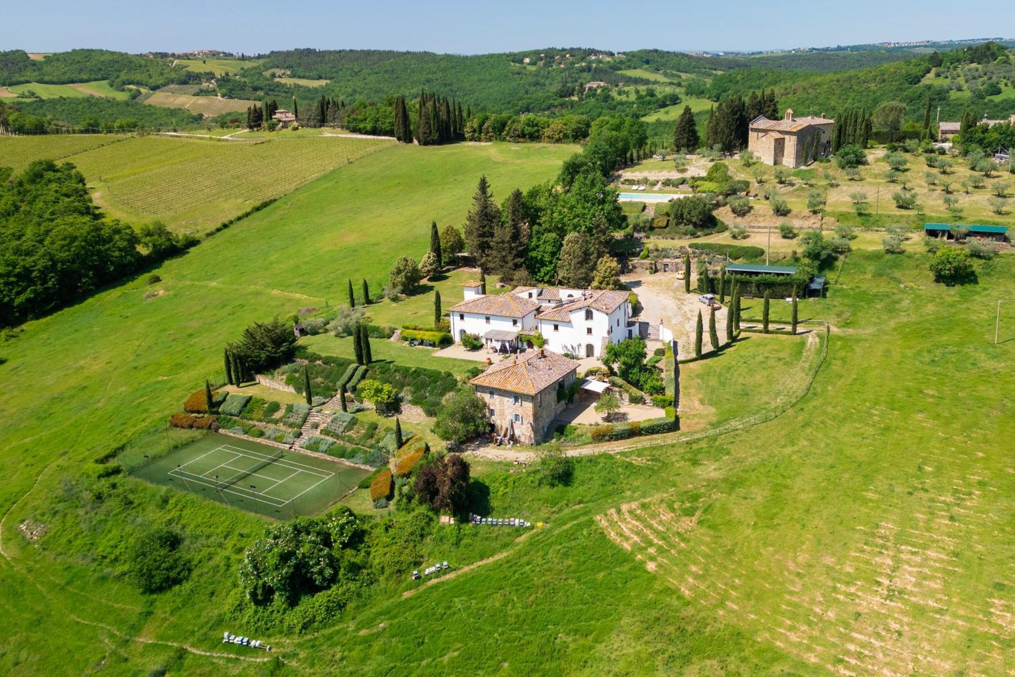 Villa Rignana Chianti Estate, Pool, Tennis,Cook Greve in Chianti Extérieur photo